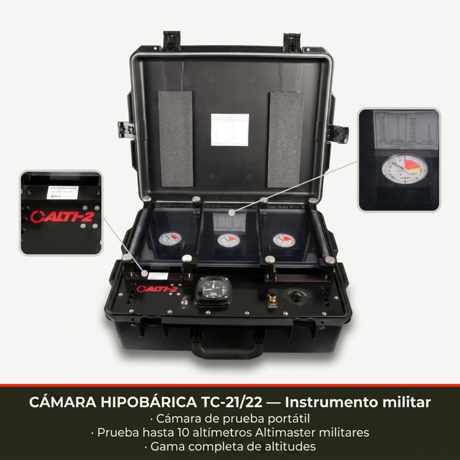 Cámara hipobárica portátil TC-21/22