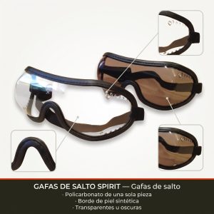 Gafas de salto Spirit para paracaidismo