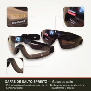 Gafas de salto Sprintz para paracaidismo