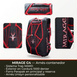 Arnés-contenedor Mirage G4 de Mirage