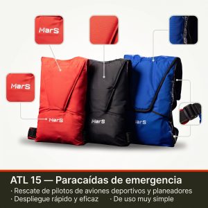 Paracaídas de emergencia ATL 15 de MarS