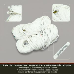 Juego de cordones para campanas Icarus