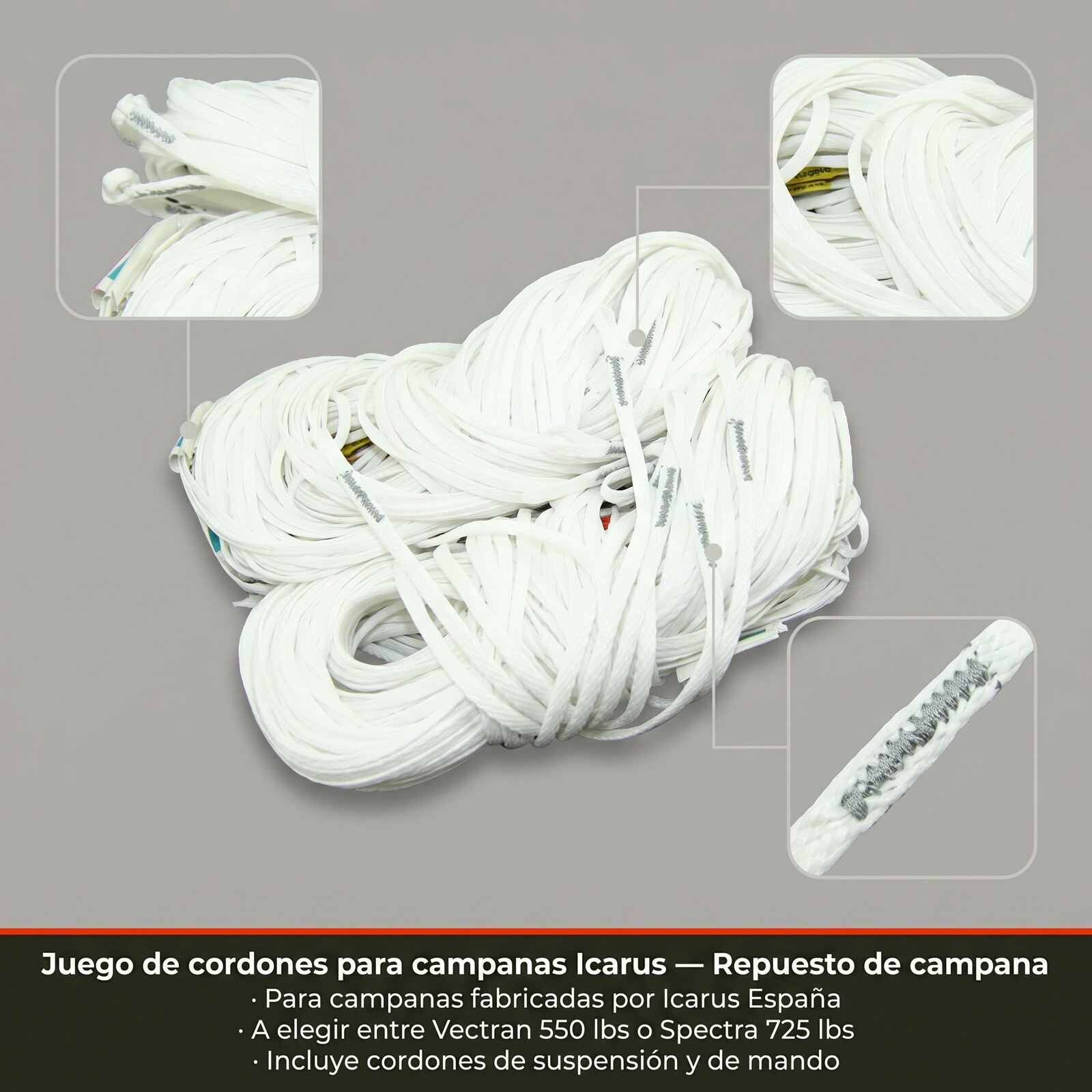 Juego de cordones para campanas Icarus