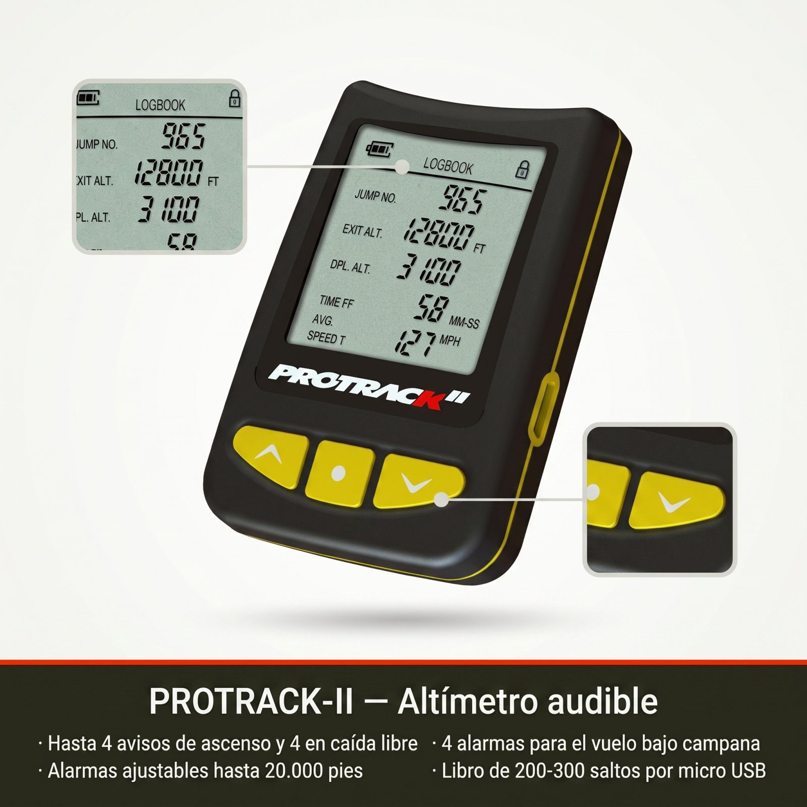 Altímetro audible Protrack-II de L&B