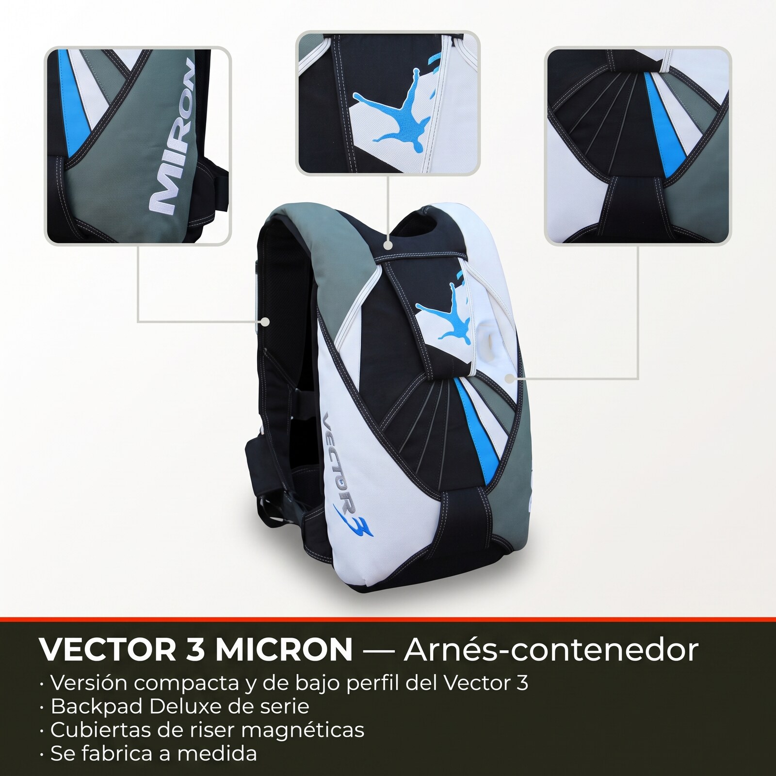 Arnés-contenedor Vector 3 Micron de UPT